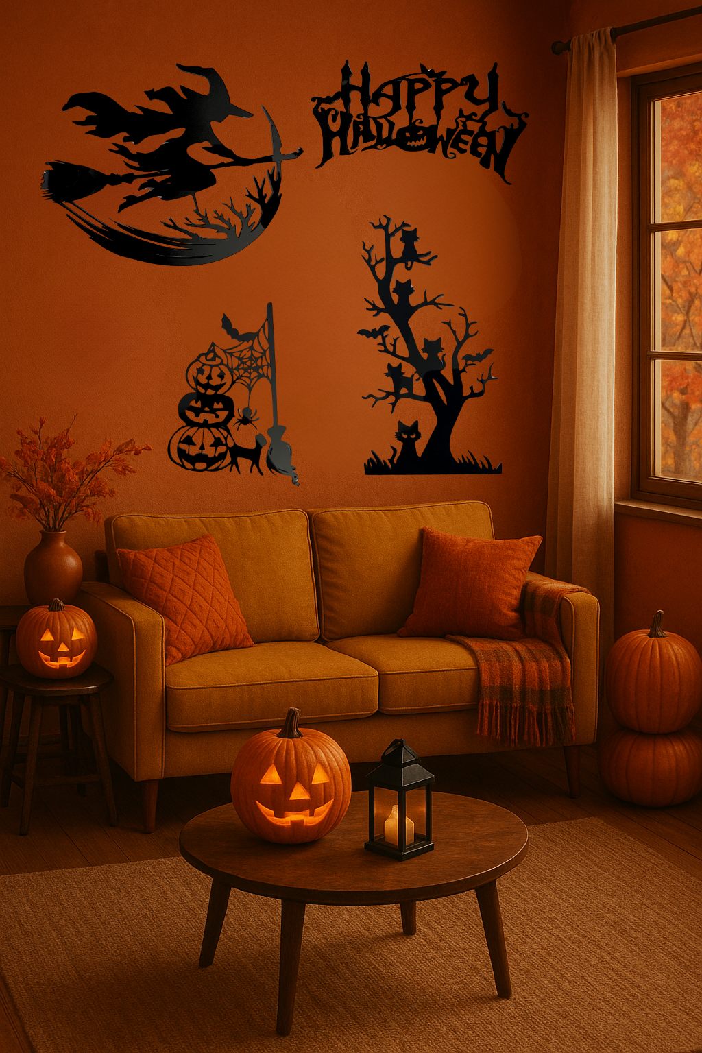 Décorations d'Halloween en acrylique (Plexiglass)