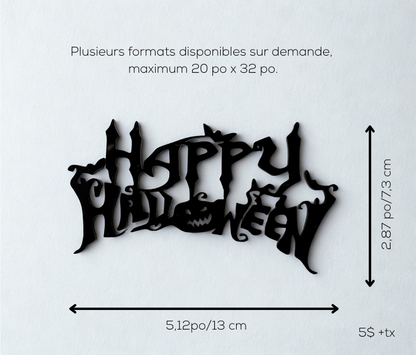 Décorations d'Halloween en acrylique (Plexiglass)
