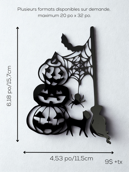 Décorations d'Halloween en acrylique (Plexiglass)