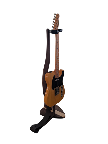 Élégant et sécuritaire : Le Support à Guitare Haut de Gamme en Bois Massif