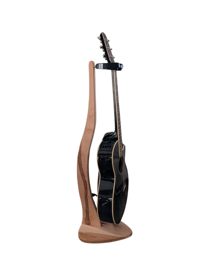 Élégant et sécuritaire : Le Support à Guitare Haut de Gamme en Bois Massif