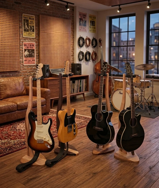 Je Joue De La Guitare : Le Support à Guitare Haut de Gamme en Bois Massif